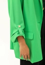 Blazer Crepe Alongado 3/4 Martingale