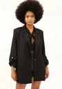 Blazer Crepe Alongado 3/4 Martingale
