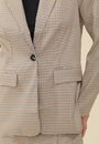 Blazer Alfaiataria Xadrez Bolso