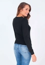 Blusa Tricô Básica Gola V