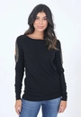 Blusa Tricô Manga Longa Bordada