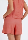 Shorts Linho Chevron Barra Larga