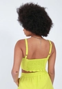 Cropped Linho Alça Cava Americana