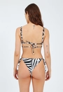 Biquíni Top Abertura Frontal Zebra