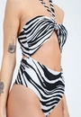 Maiô Vazado Frente Amarração Zebra