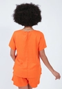 Blusa Viscose Twill Manga Curta