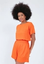 Blusa Viscose Twill Manga Curta