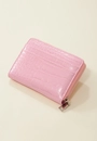 Carteira Mini Pu Croco Zíper Metal Coração