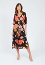 Vestido Viscose Midi Botão