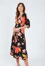 Vestido Viscose Midi Botão