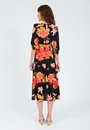 Vestido Viscose Midi Botão