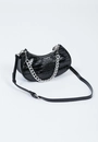 Bolsa Baguete Pu Croco Corrente