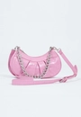 Bolsa Baguete Pu Croco Corrente