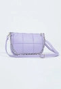 Bolsa Média Pu Matelassê Quadriculado