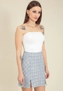 Saia Tweed Abertura Frente