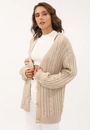 Cardigan Tricô Alongado