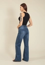 Calça Jeans Reta Azul Escuro