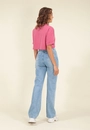 Calça Jeans Reta Azul Claro