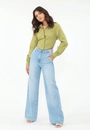 Camisa Tricoline Corset Abertura Costa