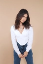 Blusa Corse Tricoline Recorte Busto