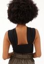 Cropped Crepe Decote Torcido Corset