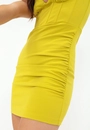Vestido Em Crepe Alça Recorte Corset