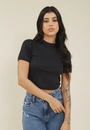 Blusa Ribana Manga Curta Raglan