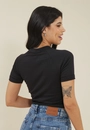 Blusa Ribana Manga Curta Raglan