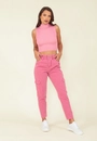 Calça Sarja Estonada Bolso Cargo