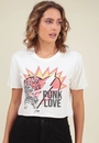 Camiseta Em Meia Malha Com Estampa Punk Love