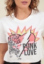 Camiseta Em Meia Malha Com Estampa Punk Love