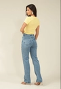 Calça Jeans Reta Cintura Média Básica
