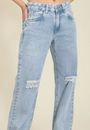 Calça Wide Leg Jeans Rasgos