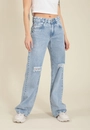 Calça Wide Leg Jeans Rasgos