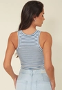Blusa Regata Malha Listrada Nadador