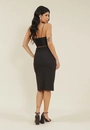 Saia Malha Lurex Midi Abertura Lateral