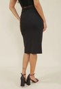Saia Malha Lurex Midi Abertura Lateral