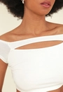 Blusa Cropped Viscolycra Abertura Decote