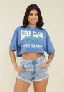 Short Jeans Curto Barra Desfiada