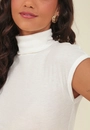 Blusa Ribana Manga Raglan Gola Alta