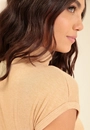 Blusa Ribana Manga Raglan Gola Alta