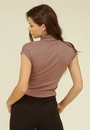 Blusa Ribana Manga Raglan Gola Alta