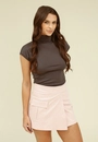 Blusa Ribana Manga Raglan Gola Alta