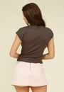 Blusa Ribana Manga Raglan Gola Alta