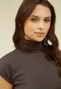 Blusa Ribana Manga Raglan Gola Alta