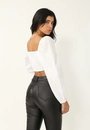 Cropped Tricoline Puxador Busto