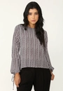 Blusa Viscose Manga Longa Estampado