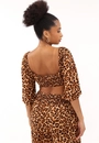 Cropped Viscose 3/4 Nó Frente