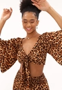 Cropped Viscose 3/4 Nó Frente