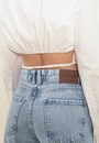Camisa Cropped Tricoline Abertura Frente
